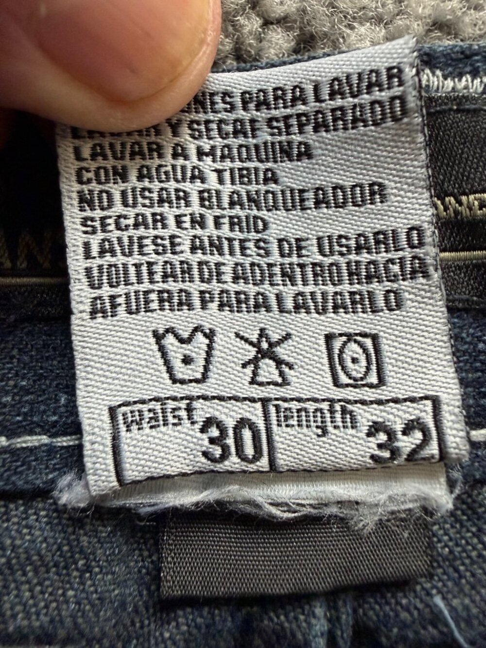 Ranger Vintage Y2K Flap Pocket Jeans Mens 30x32 Dark Wash Stitch Streetwear - Picture 7 of 11